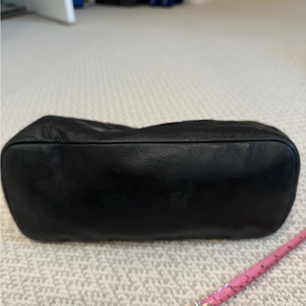 Elegant Coach Colette Black Leather Tote Bag - Picture 5 of 9